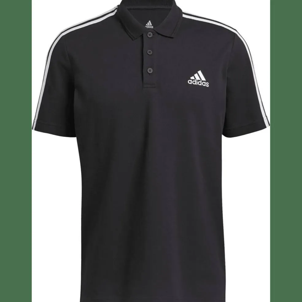 AEROREADY Essentials Piqué Embroidered Small Logo 3-Streifen Poloshirt Herren Poloshirt
