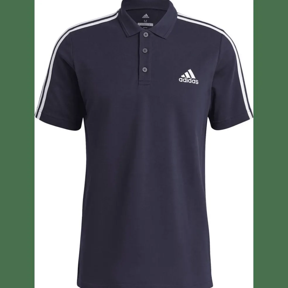 AEROREADY Essentials Piqué Embroidered Small Logo 3-Streifen Poloshirt Herren Poloshirt