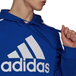 Essentials Fleece 3-Streifen Logo Hoodie Herren Kapuzensweater