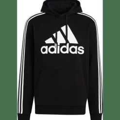 Essentials Fleece 3-Streifen Logo Hoodie Herren Kapuzensweater