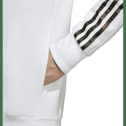 Essentials French Terry 3-Streifen Kapuzenjacke Herren Kapuzensweater