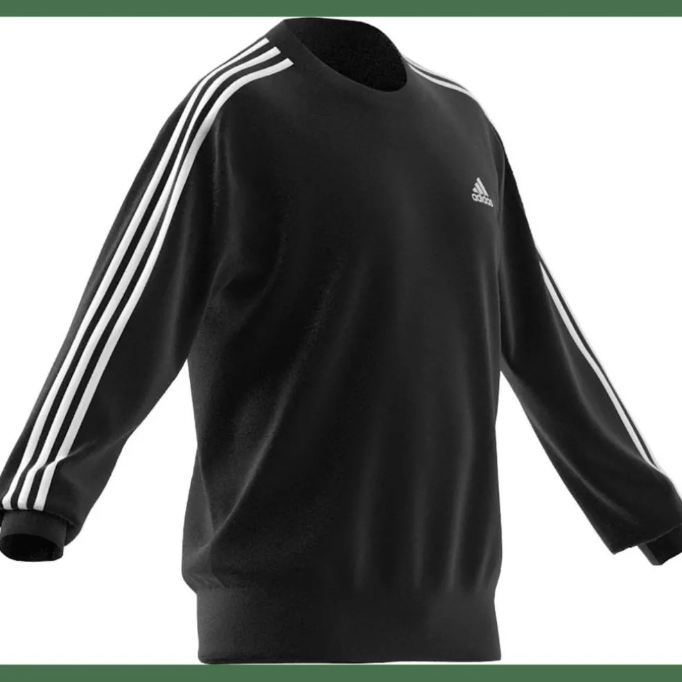 Essentials French Terry 3-Streifen Sweatshirt Herren Sweatshirt