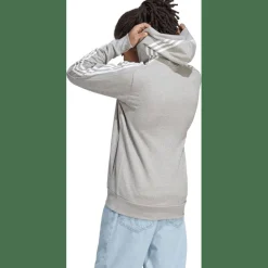 Essentials French Terry 3-Streifen Kapuzensweater Herren Kapuzensweater