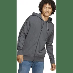 Essentials French Terry 3-Streifen Kapuzensweater Herren Kapuzensweater