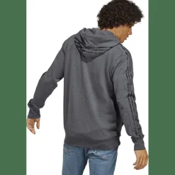 Essentials French Terry 3-Streifen Kapuzensweater Herren Kapuzensweater