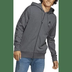 Essentials French Terry 3-Streifen Kapuzensweater Herren Kapuzensweater