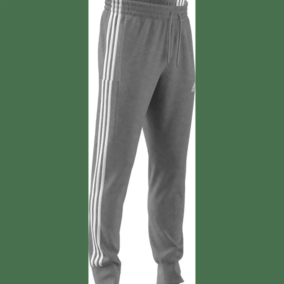 Essentials French Terry Tapered Cuff 3-Streifen Herren Hose