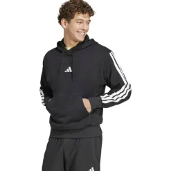 Essentials 3-Streifen French Terry Herren Kapuzensweater