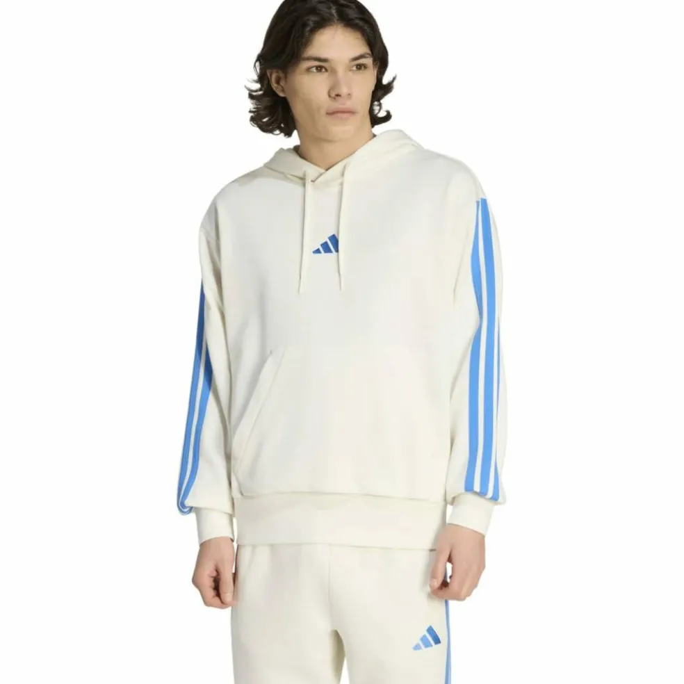 Essentials 3-Streifen French Terry Herren Kapuzensweater