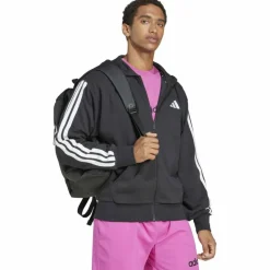 Essentials 3-Streifen French Terry Herren Kapuzensweater