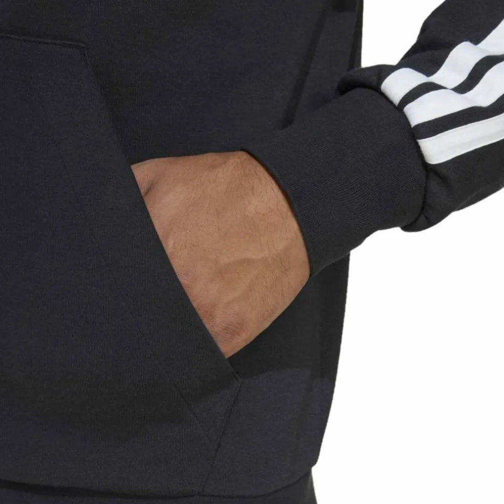 Essentials 3-Streifen French Terry Herren Kapuzensweater