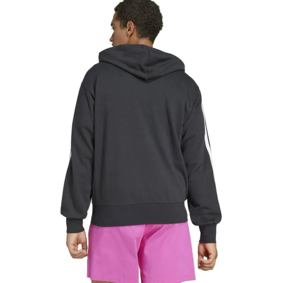 Essentials 3-Streifen French Terry Herren Kapuzensweater