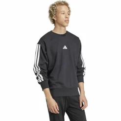 Essentials 3-Streifen French Terry Herren Sweatshirt