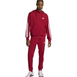 Essentials 3-Streifen French Terry Herren Kapuzensweater