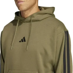 Essentials 3-Streifen Herren Kapuzensweater