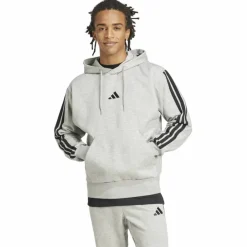 Essentials 3-Streifen Herren Kapuzensweater