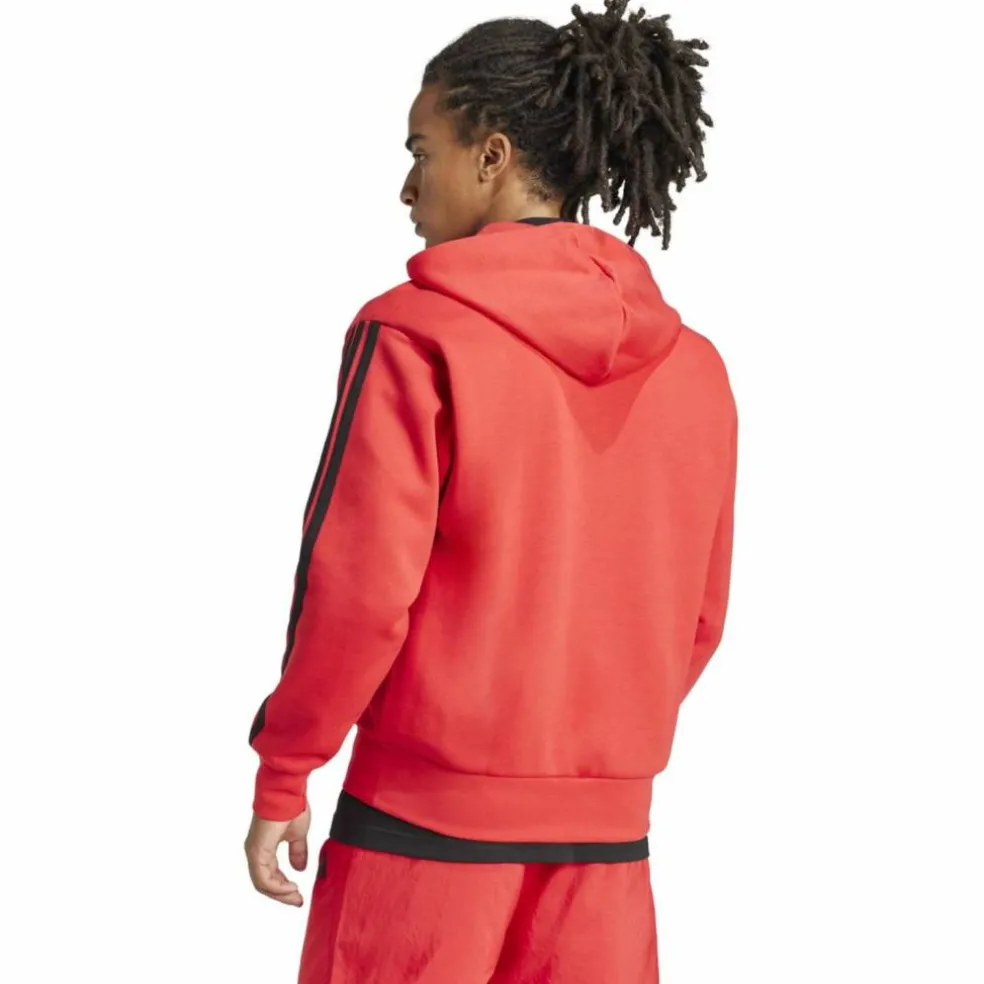 Essentials 3-Streifen Herren Kapuzensweater