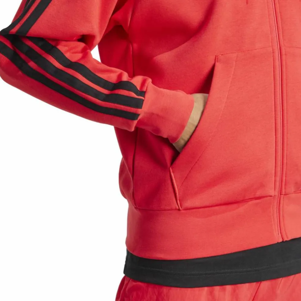 Essentials 3-Streifen Herren Kapuzensweater