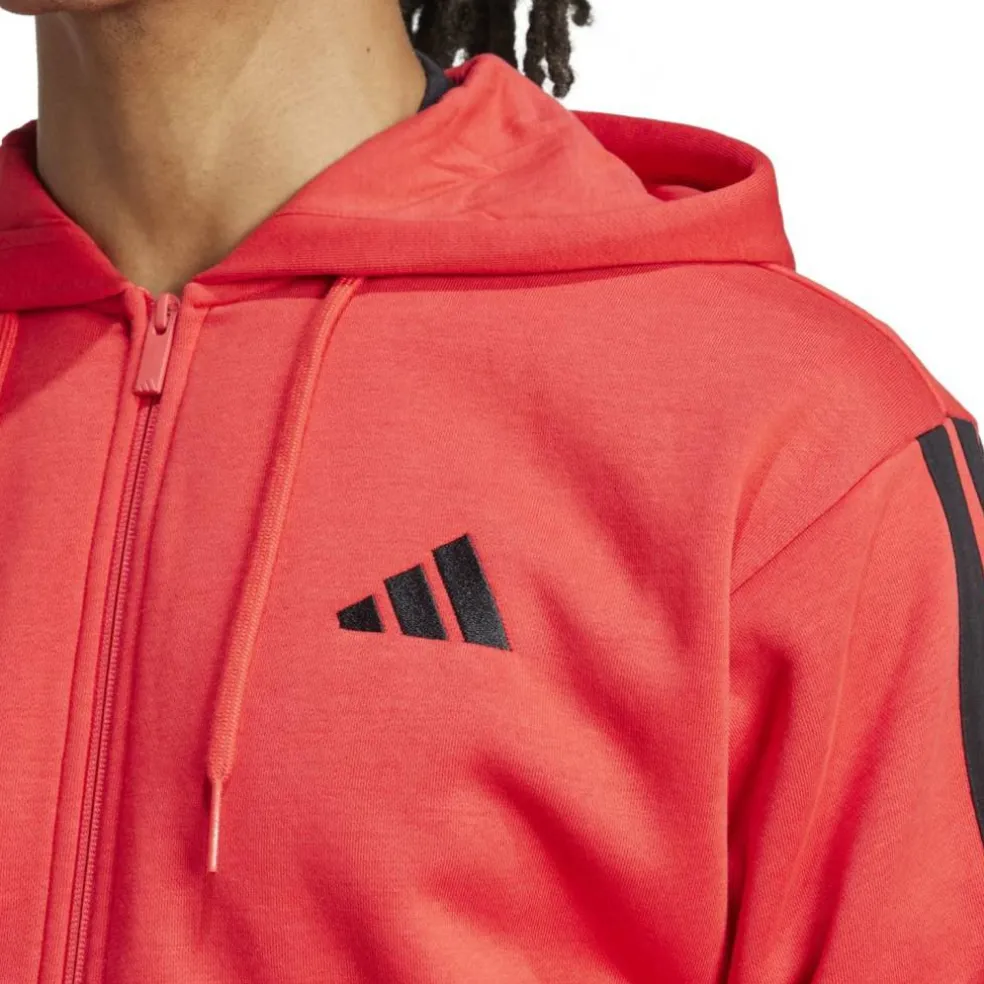 Essentials 3-Streifen Herren Kapuzensweater