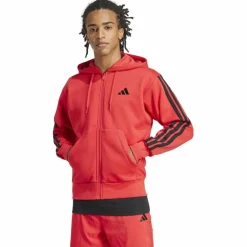 Essentials 3-Streifen Herren Kapuzensweater