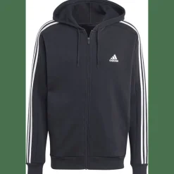 Essentials 3-Streifen Kapuzenjacke Herren Kapuzensweater