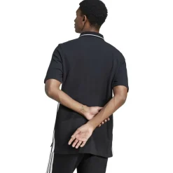 Essentials 3-Streifen Piqué Herren Poloshirt