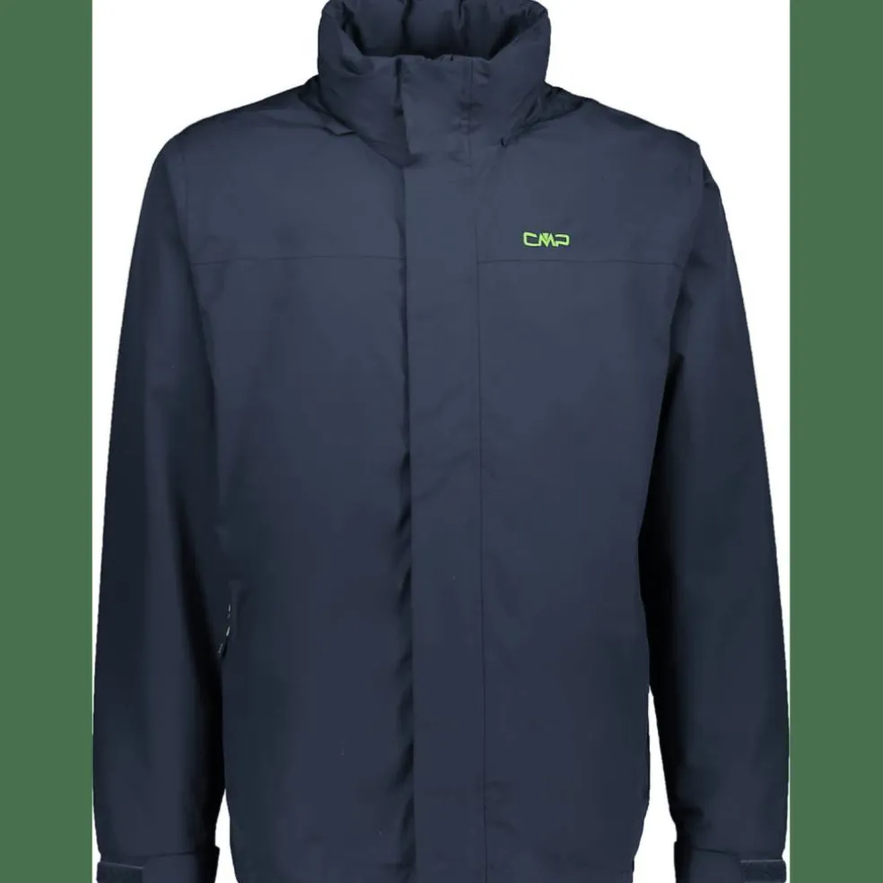 Jacket Snaps Hood Herren Regenjacke