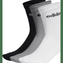 Linear Crew Cushioned 3er-Pack Unisex Socken
