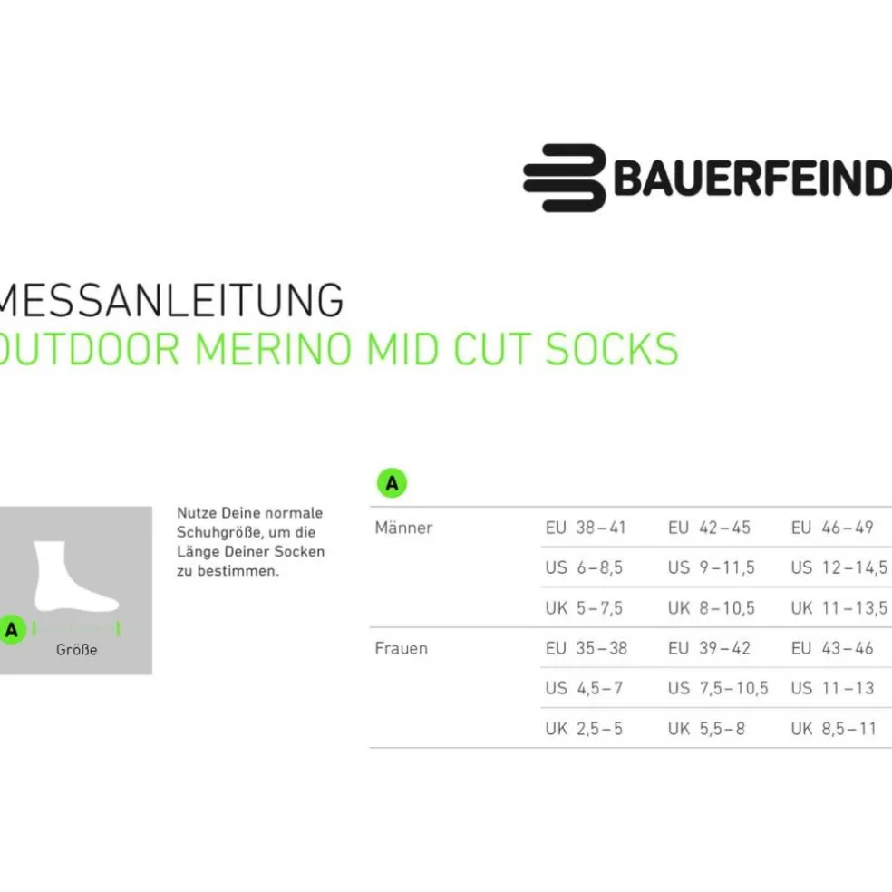 Outdoor Merino Mid Cut Herren Strümpfe