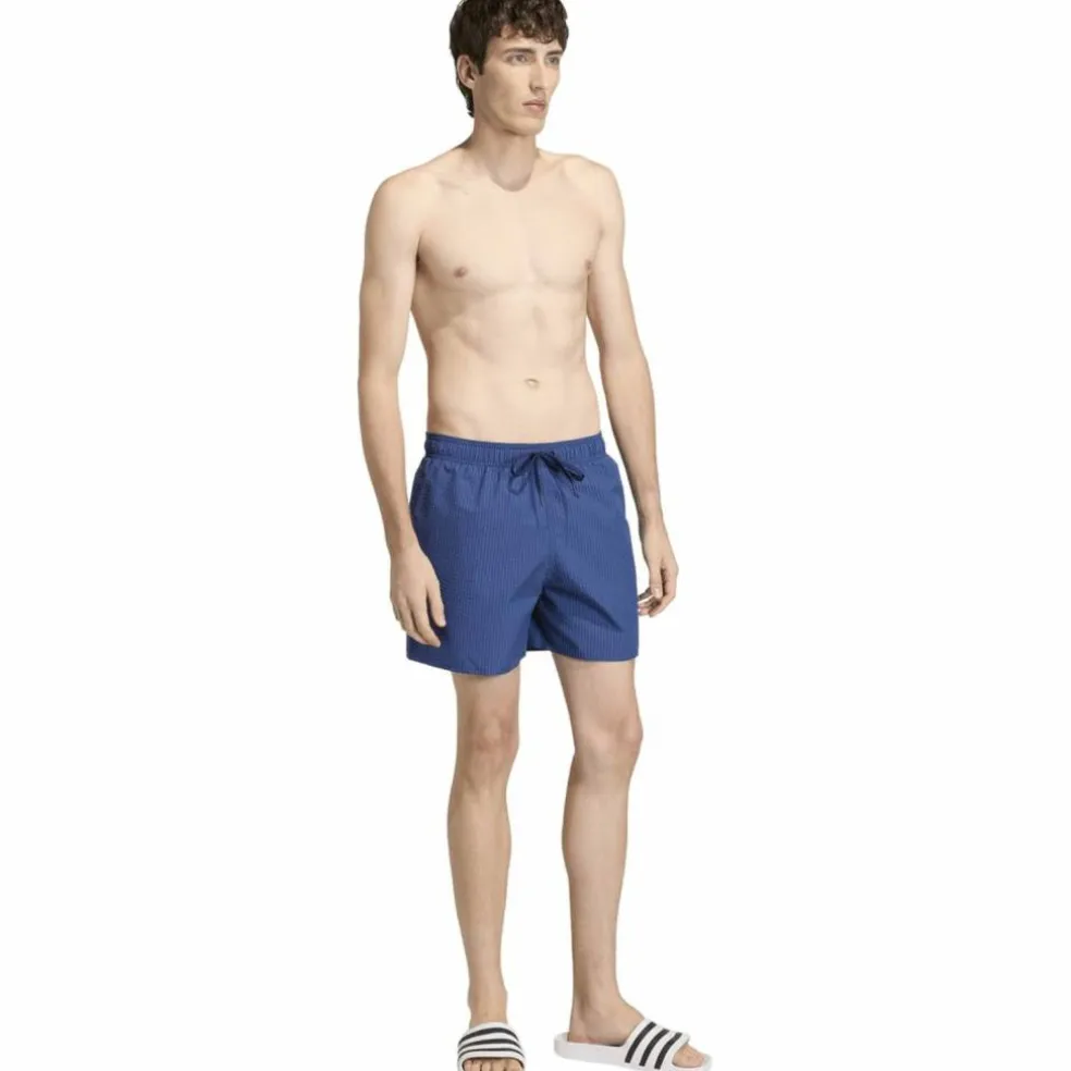 Seersucker Stripy Swim 5-Inch Herren Badehose