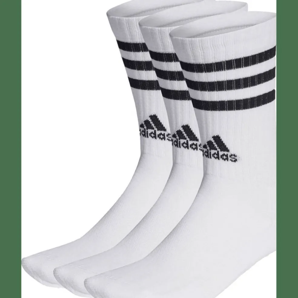 3-Streifen Cushioned Crew 3er-Pack Unisex Socken