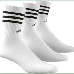 3-Streifen Cushioned Crew 3er-Pack Unisex Socken