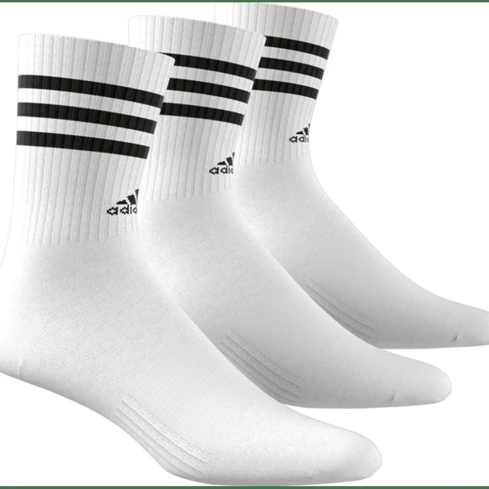 3-Streifen Cushioned Crew 3er-Pack Unisex Socken