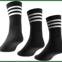 3-Streifen Cushioned Crew 3er-Pack Unisex Socken