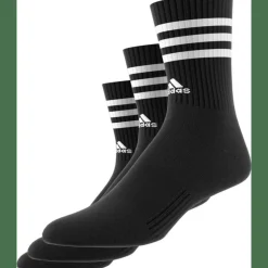3-Streifen Cushioned Crew 3er-Pack Unisex Socken