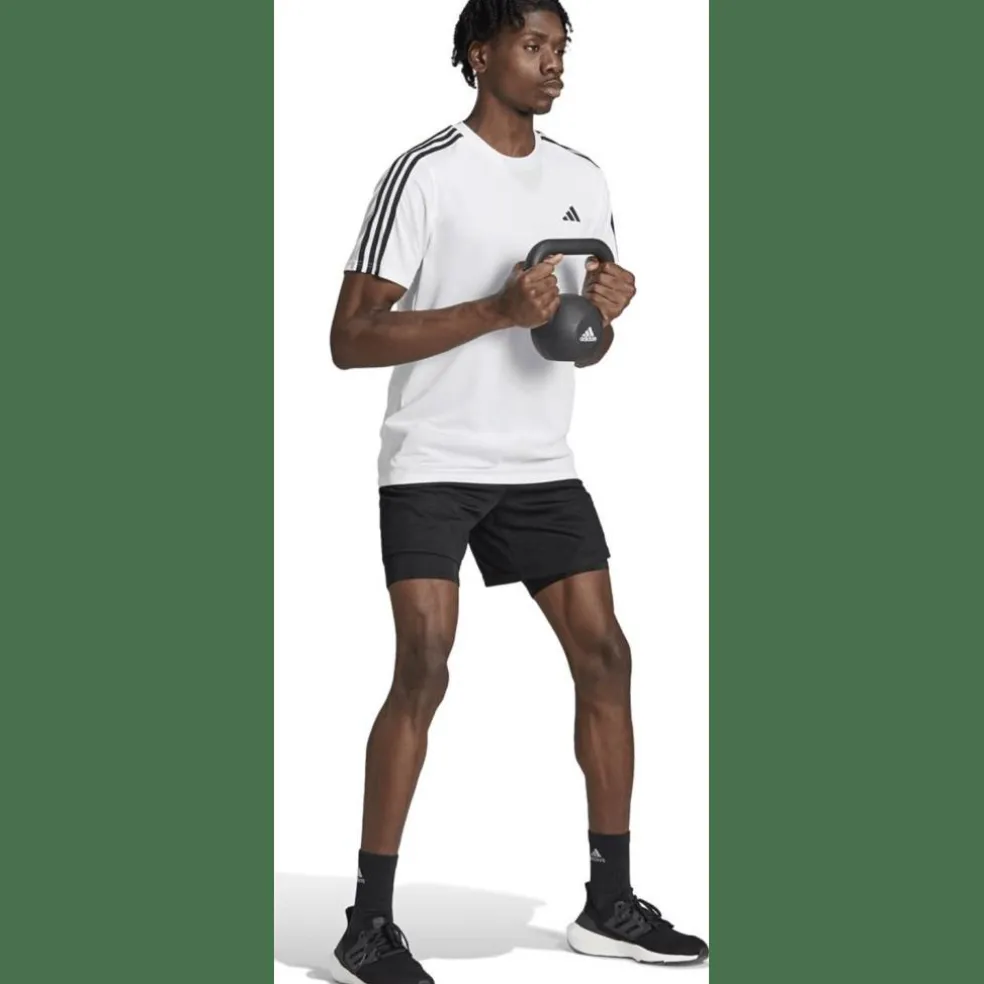 Train Essentials 3-Streifen Training Herren T-Shirt