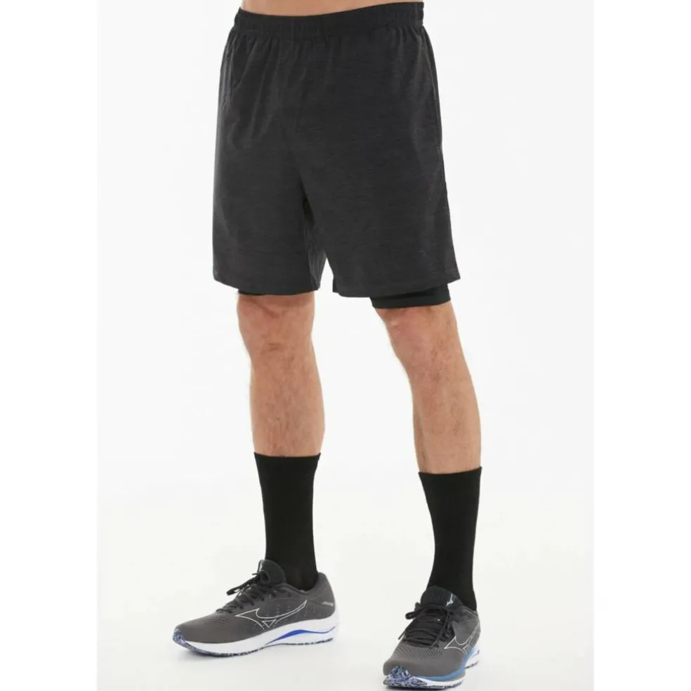 Vanclause Melange 2-in-1 Herren Shorts