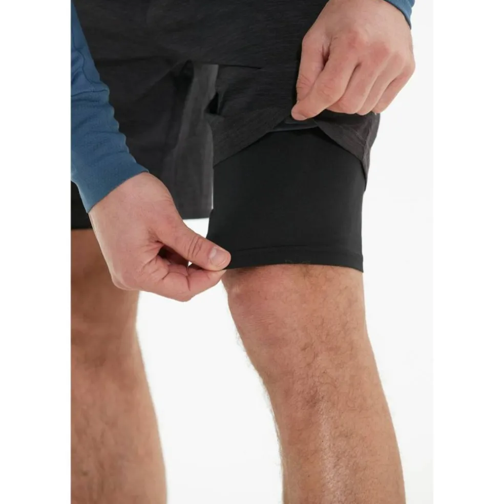 Vanclause Melange 2-in-1 Herren Shorts