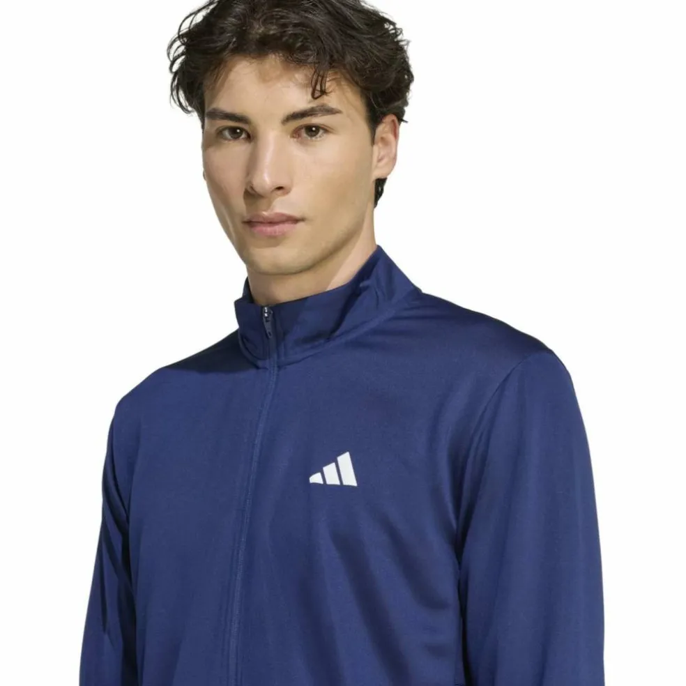 Workout Essentials All-Set 3-Stripes Knit Track TOP Herren Jacke